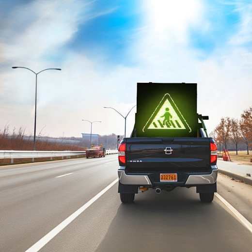Colour Variable Message Sign Vehicle Mounted